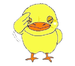 kawaii baby chick sticker #829892