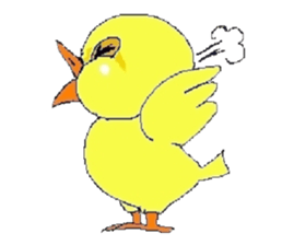 kawaii baby chick sticker #829896