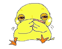 kawaii baby chick sticker #829900