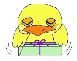 kawaii baby chick sticker #829901