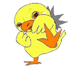 kawaii baby chick sticker #829903
