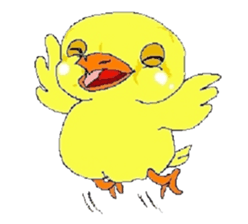 kawaii baby chick sticker #829905