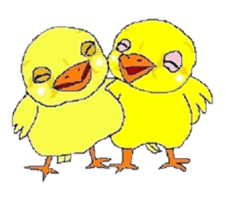 kawaii baby chick sticker #829907
