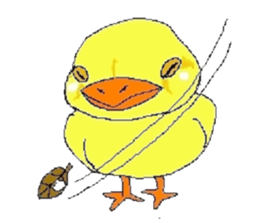 kawaii baby chick sticker #829912