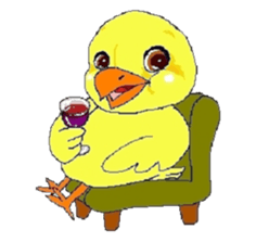 kawaii baby chick sticker #829916