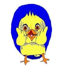 kawaii baby chick sticker #829917