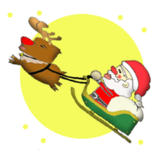 An idle Santa sticker #830099