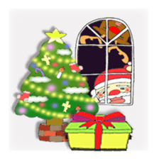 An idle Santa sticker #830100