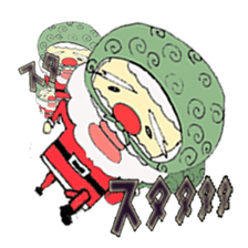 An idle Santa sticker #830104