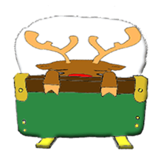 An idle Santa sticker #830106