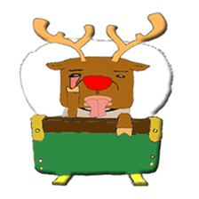 An idle Santa sticker #830107