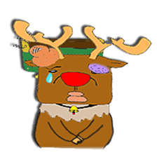 An idle Santa sticker #830108