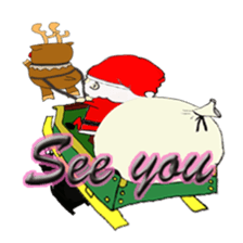 An idle Santa sticker #830118