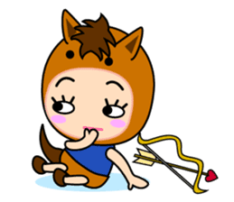 Original Horoscopes: "The Archer" sticker #830125