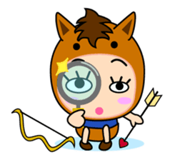 Original Horoscopes: "The Archer" sticker #830131