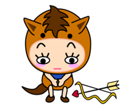 Original Horoscopes:  "The Archer" sticker #830140