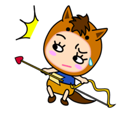 Original Horoscopes:  "The Archer" sticker #830158