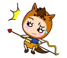 Original Horoscopes: "The Archer" sticker #830158