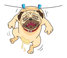 "Moo" & "Mee" : 2Pugs sticker #830403