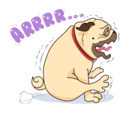 "Moo" & "Mee" : 2Pugs sticker #830404