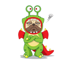 "Moo" & "Mee" : 2Pugs sticker #830405