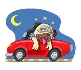 "Moo" & "Mee" : 2Pugs sticker #830409