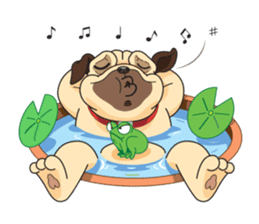 "Moo" & "Mee" : 2Pugs sticker #830414