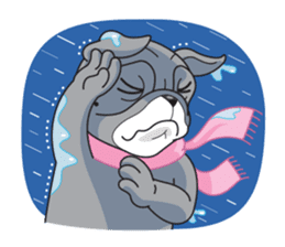 "Moo" & "Mee" : 2Pugs sticker #830415