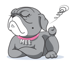 "Moo" & "Mee" : 2Pugs sticker #830422