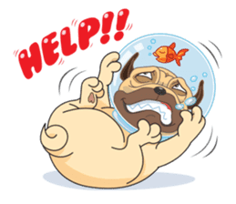 "Moo" & "Mee" : 2Pugs sticker #830433