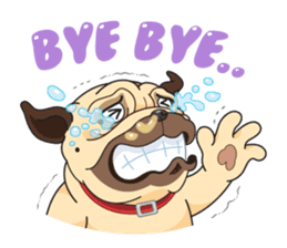 "Moo" & "Mee" : 2Pugs sticker #830435