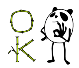 Panda-like creature English ver sticker #831139