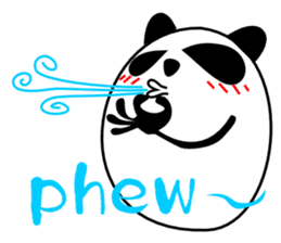 Panda-like creature English ver sticker #831149