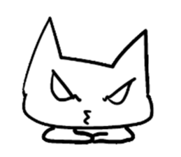 The cat which is strange with a wonder sticker #831360