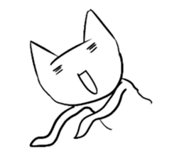 The cat which is strange with a wonder sticker #831361