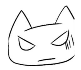 The cat which is strange with a wonder sticker #831362