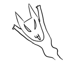 The cat which is strange with a wonder sticker #831364