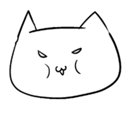 The cat which is strange with a wonder sticker #831365