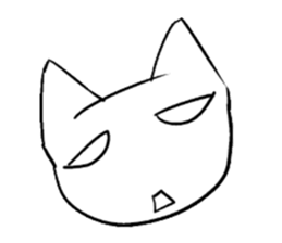 The cat which is strange with a wonder sticker #831366