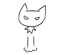 The cat which is strange with a wonder sticker #831368