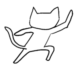 The cat which is strange with a wonder sticker #831376