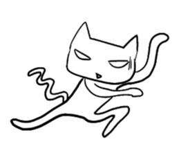 The cat which is strange with a wonder sticker #831378