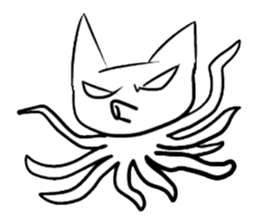 The cat which is strange with a wonder sticker #831387