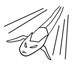 The cat which is strange with a wonder sticker #831388