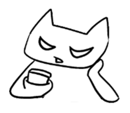 The cat which is strange with a wonder sticker #831392