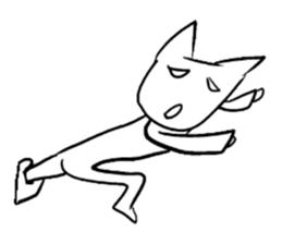 The cat which is strange with a wonder sticker #831393