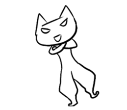 The cat which is strange with a wonder sticker #831398