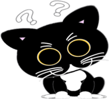 Socks black cat Yan Cara sticker #832650