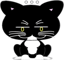 Socks black cat Yan Cara sticker #832675