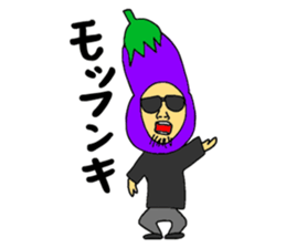 sleepy Eggplant boy sticker #833134